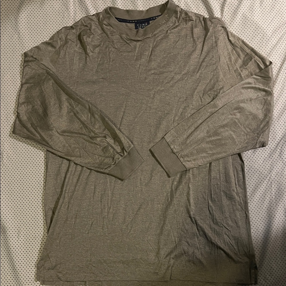 Como Sport Long Sleeve Crewneck Shirt - Gray